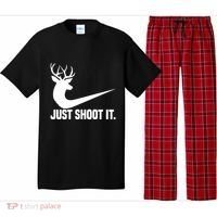 Just Shoot It Funny Deer Hunting Xmas HunterS Humor Gift Pajama Set thumb 0