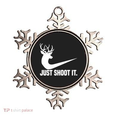 Just Shoot It Funny Deer Hunting Xmas HunterS Humor Gift Ornament