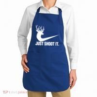 Just Shoot It Funny Deer Hunting Xmas HunterS Humor Gift Apron thumb 2