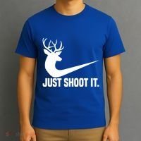 Just Shoot It Funny Deer Hunting Xmas HunterS Humor Gift T-Shirt thumb 3