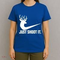 Just Shoot It Funny Deer Hunting Xmas HunterS Humor Gift T-Shirt thumb 4