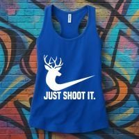 Just Shoot It Funny Deer Hunting Xmas HunterS Humor Gift Women's Tank Top thumb 3