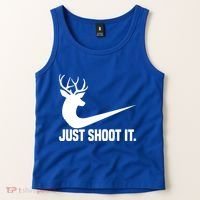 Just Shoot It Funny Deer Hunting Xmas HunterS Humor Gift Tank Top thumb 2