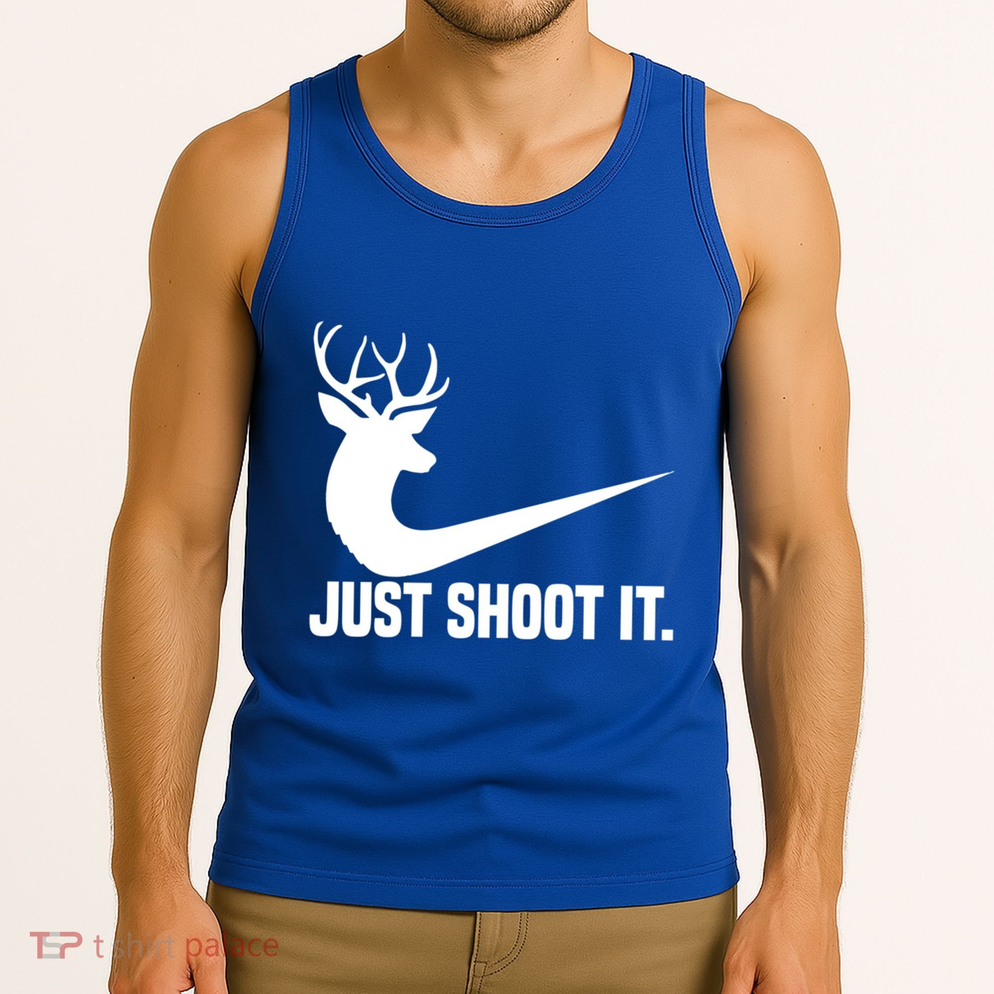 Just Shoot It Funny Deer Hunting Xmas HunterS Humor Gift Tank Top