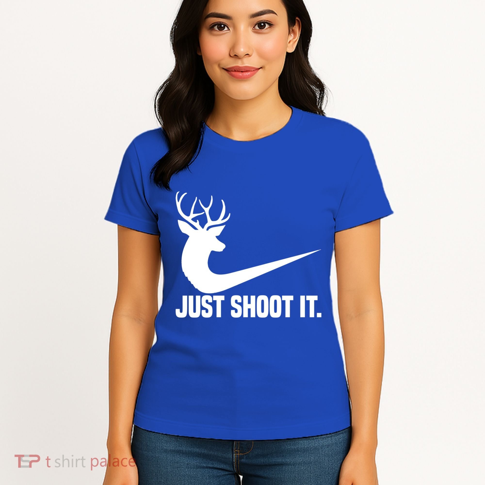Just Shoot It Funny Deer Hunting Xmas HunterS Humor Gift Women's T-Shirt
