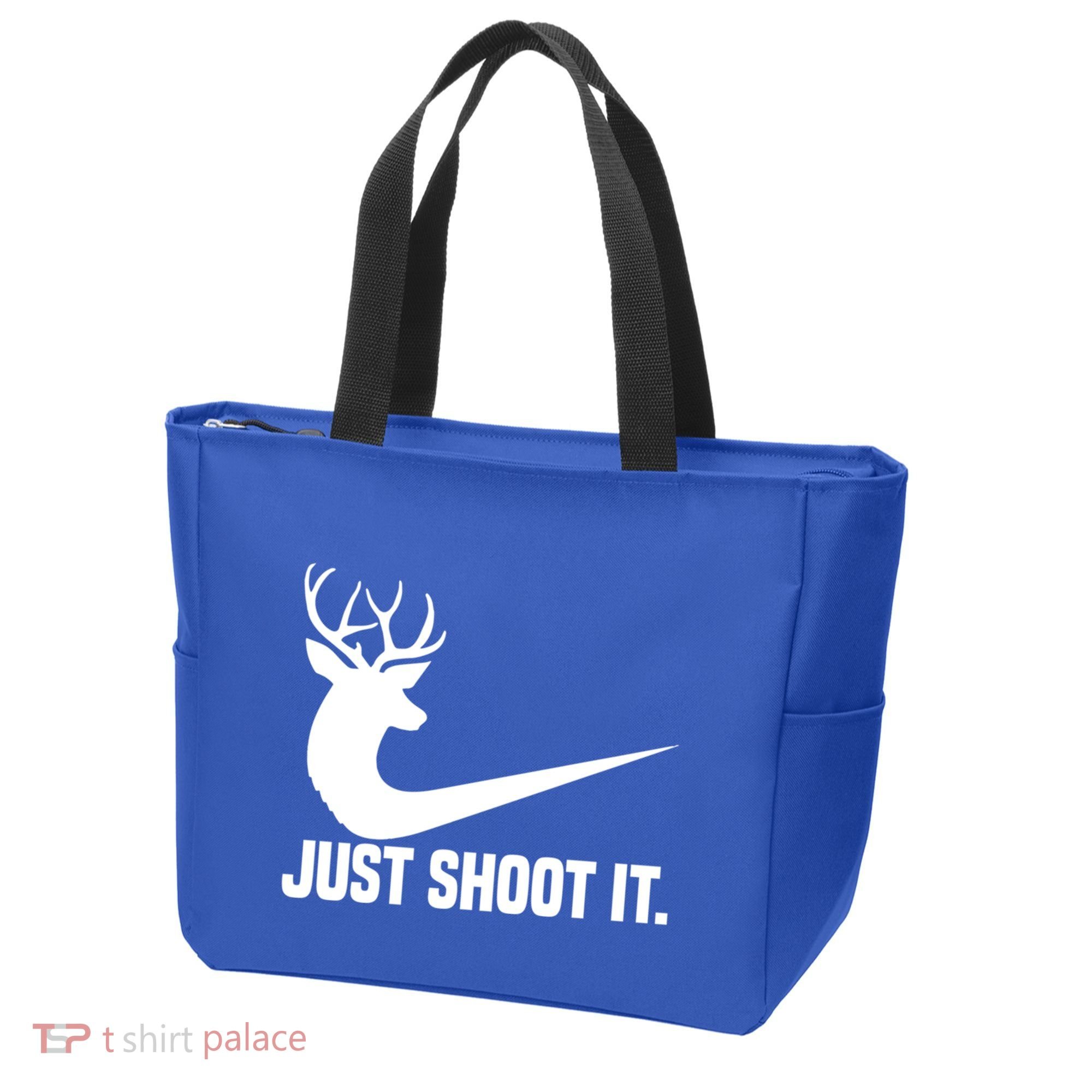 Just Shoot It Funny Deer Hunting Xmas HunterS Humor Gift Tote Bag