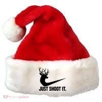 Just Shoot It Funny Deer Hunting Xmas HunterS Humor Gift Santa Hat thumb 0
