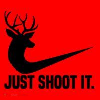 Just Shoot It Funny Deer Hunting Xmas HunterS Humor Gift Santa Hat thumb 1
