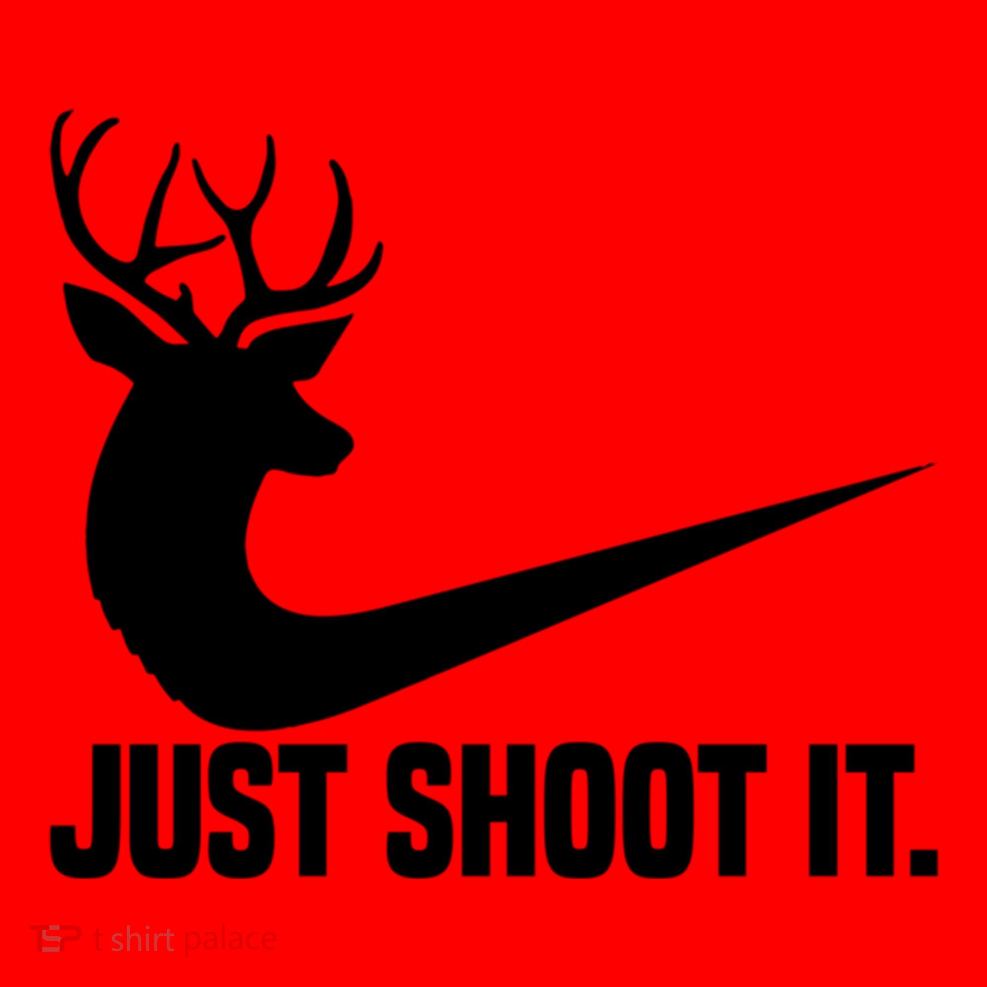 Just Shoot It Funny Deer Hunting Xmas HunterS Humor Gift Santa Hat
