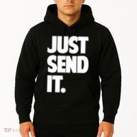 Just Send It. Funny Saying Hoodie thumb 2