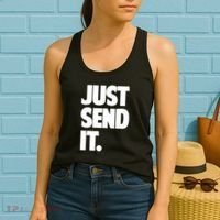 Just Send It. Funny Saying Women's Tank Top thumb 2