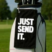 Just Send It. Funny Saying Golf Towel thumb 2