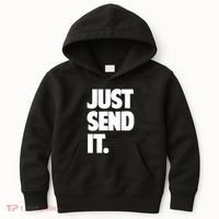 Just Send It. Funny Saying Kids Hoodie thumb 0