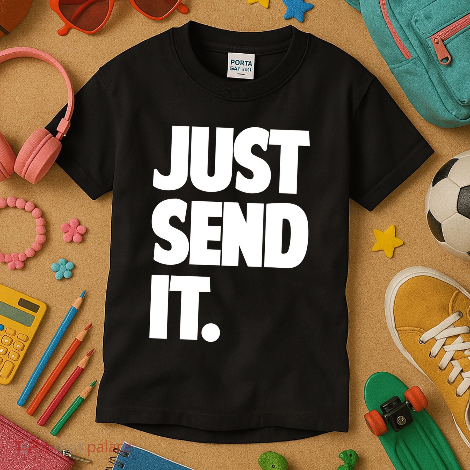 Just Send It. Funny Saying Kids T-Shirt