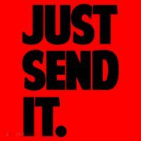 Just Send It. Funny Saying Santa Hat thumb 1