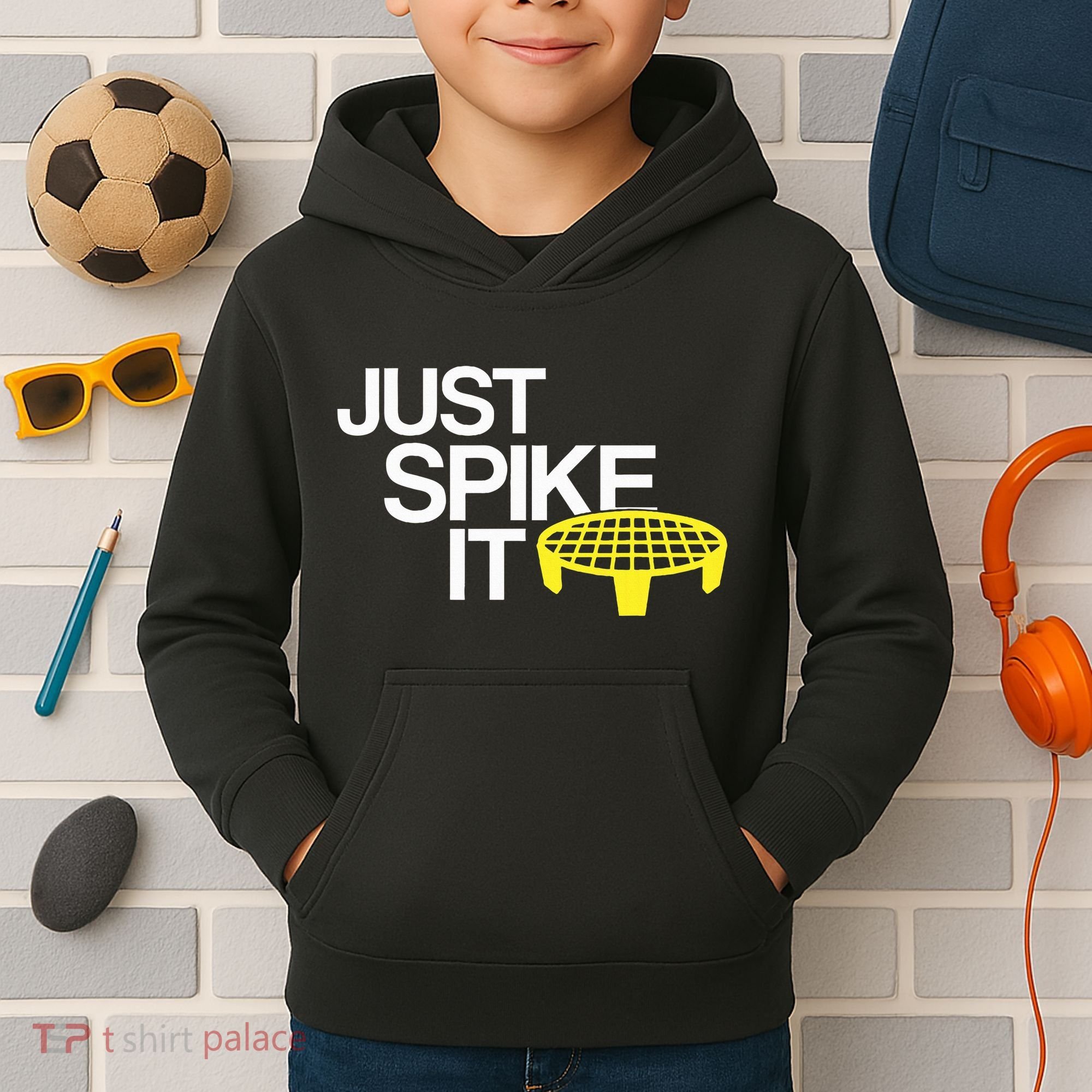 Just Spike It Spike Ball Spike Life Kids Hoodie