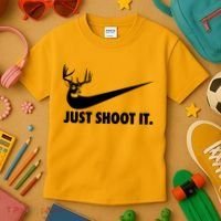 Just Shoot It Hunting Kids T-Shirt thumb 3