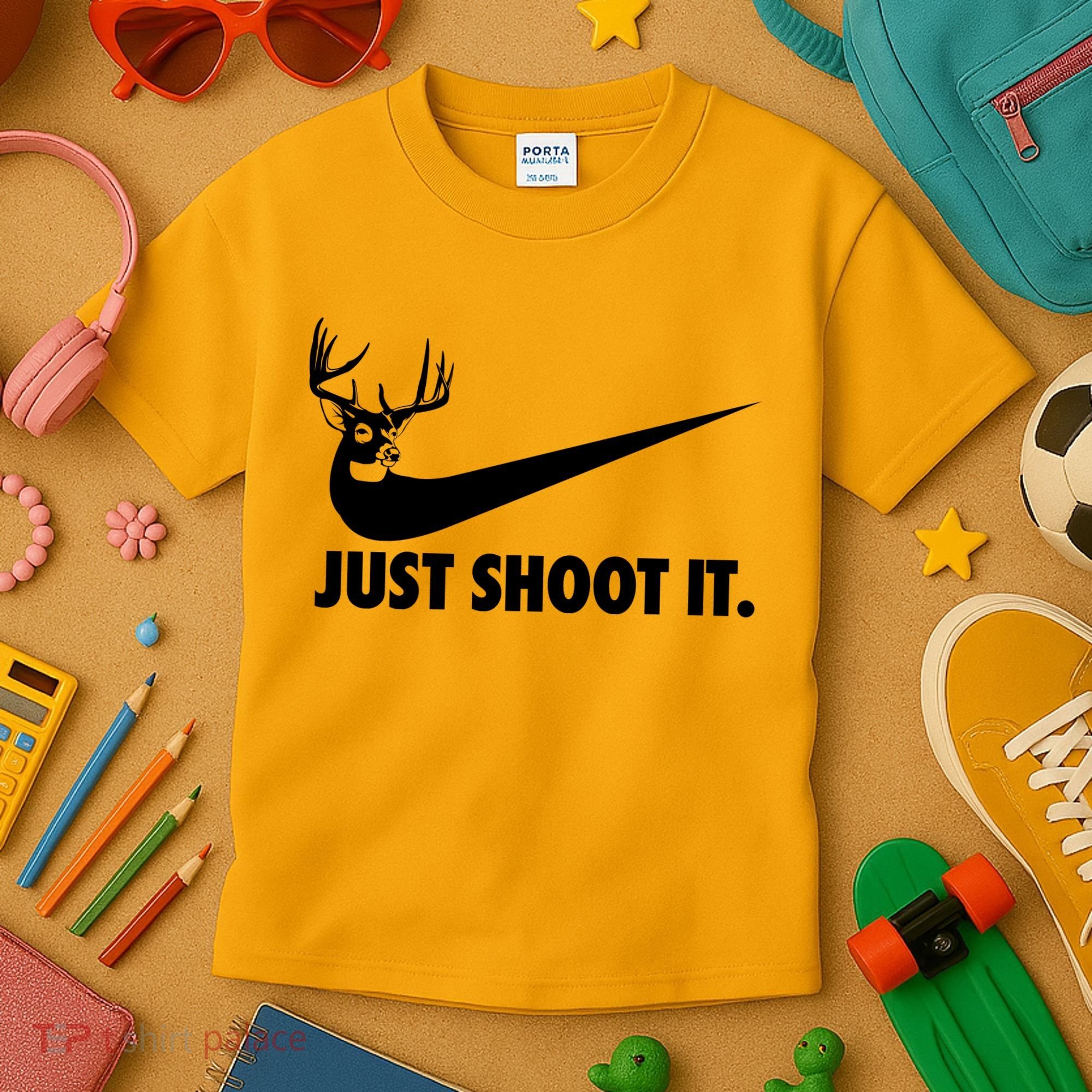 Just Shoot It Hunting Kids T-Shirt