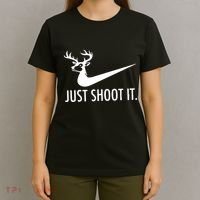 Just Shoot It Deer Hunting T-Shirt thumb 4