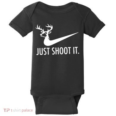 Just Shoot It Deer Hunting Baby Bodysuit