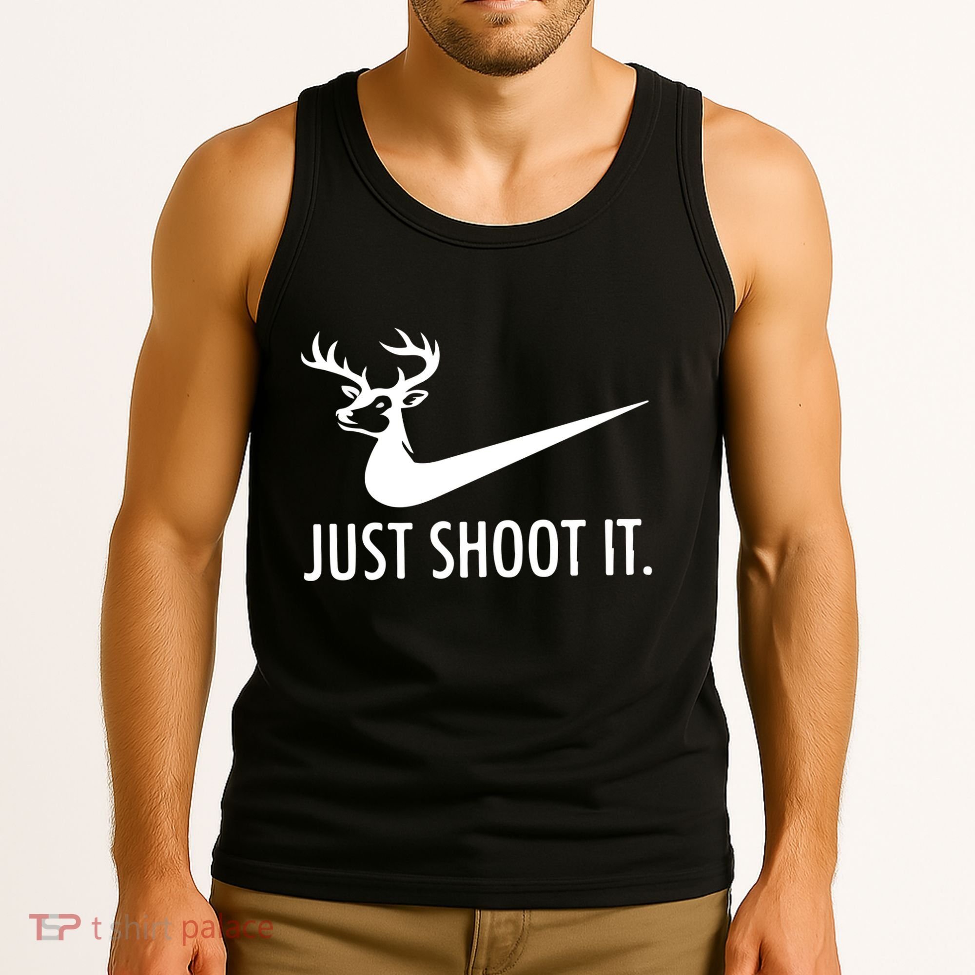 Just Shoot It Deer Hunting Tank Top