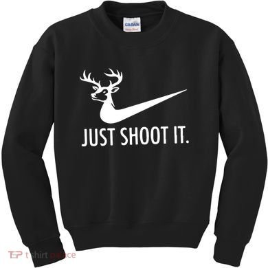 Just Shoot It Deer Hunting Kids Sweatshirt