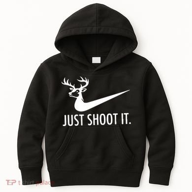 Just Shoot It Deer Hunting Kids Hoodie