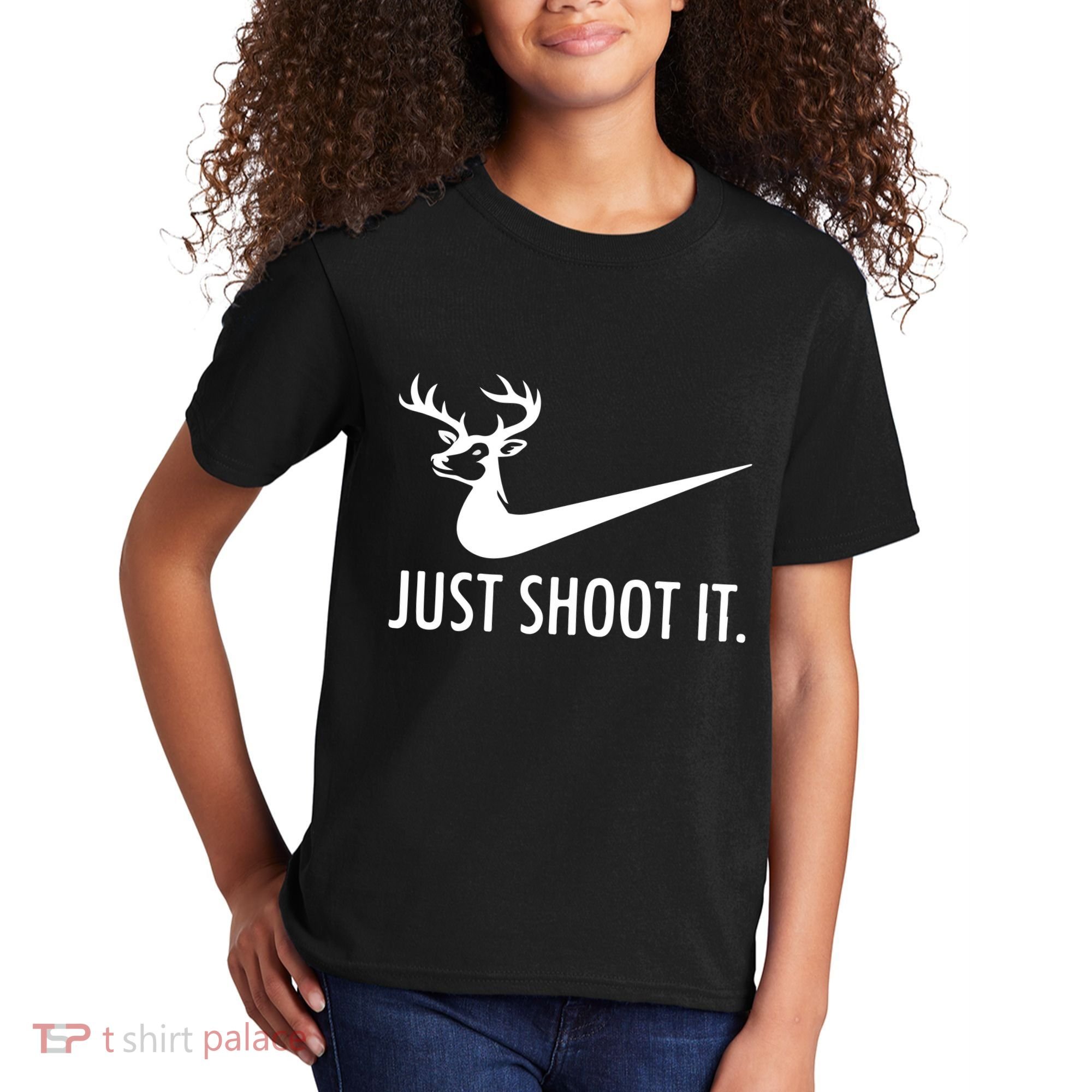 Just Shoot It Deer Hunting Kids T-Shirt