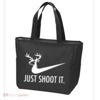 Just Shoot It Deer Hunting Tote Bag thumb 3
