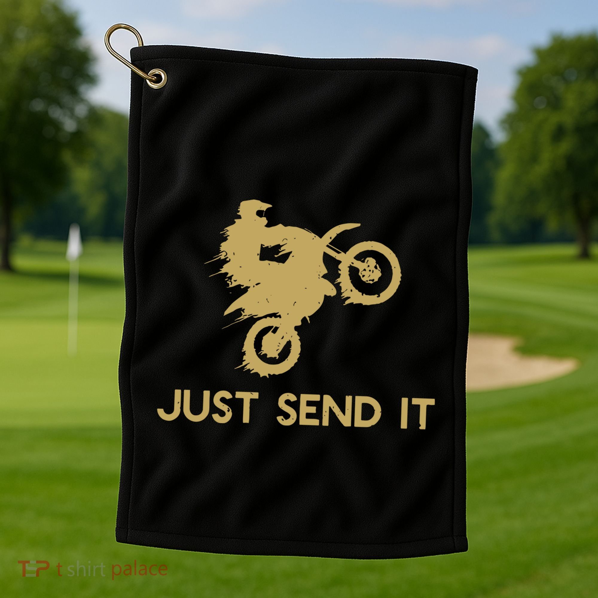 Just Send It Motocross Golf Towel