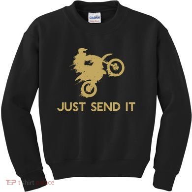 Just Send It Motocross Kids Sweatshirt