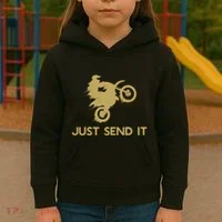 Just Send It Motocross Kids Hoodie thumb 3