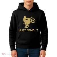 Just Send It Motocross Kids Hoodie thumb 4