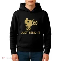 Just Send It Motocross Kids Hoodie thumb 4
