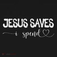 Jesus Saves I Spend Backpack thumb 2