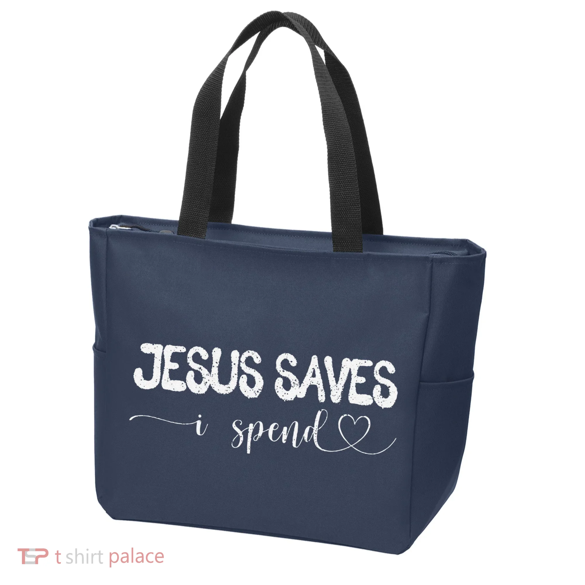 Jesus Saves I Spend Tote Bag