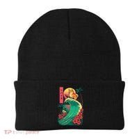 Japanese Shiba Inu Surfing Wave Great Wave Japan Gift Beanie thumb 0