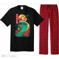 Japanese Shiba Inu Surfing Wave Great Wave Japan Gift Pajama Set thumb 0