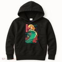 Japanese Shiba Inu Surfing Wave Great Wave Japan Gift Kids Hoodie thumb 0