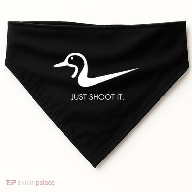 Just Shoot It Duck Hunting Design Great Gift USA-Made Doggie Bandana