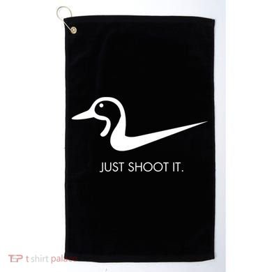 Just Shoot It Duck Hunting Design Great Gift Golf Towel
