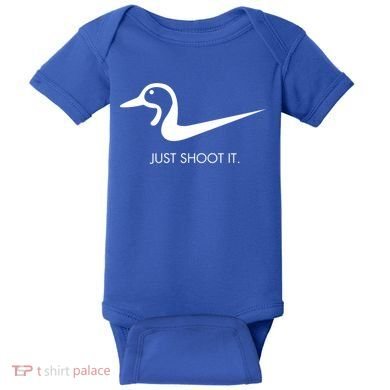 Just Shoot It Duck Hunting Design Great Gift Baby Bodysuit