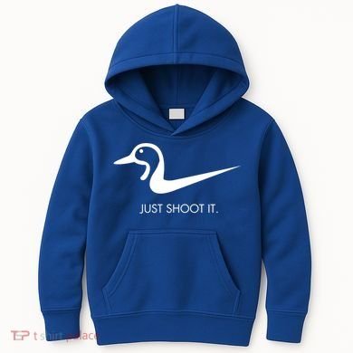 Just Shoot It Duck Hunting Design Great Gift Kids Hoodie