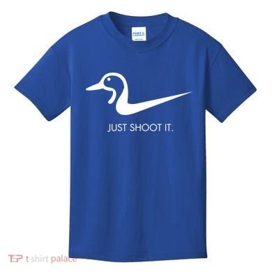 Just Shoot It Duck Hunting Design Great Gift Kids T-Shirt