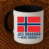 Jeg Snakker Ikke Norsk Norwegian Flag Coffee Mug thumb 2