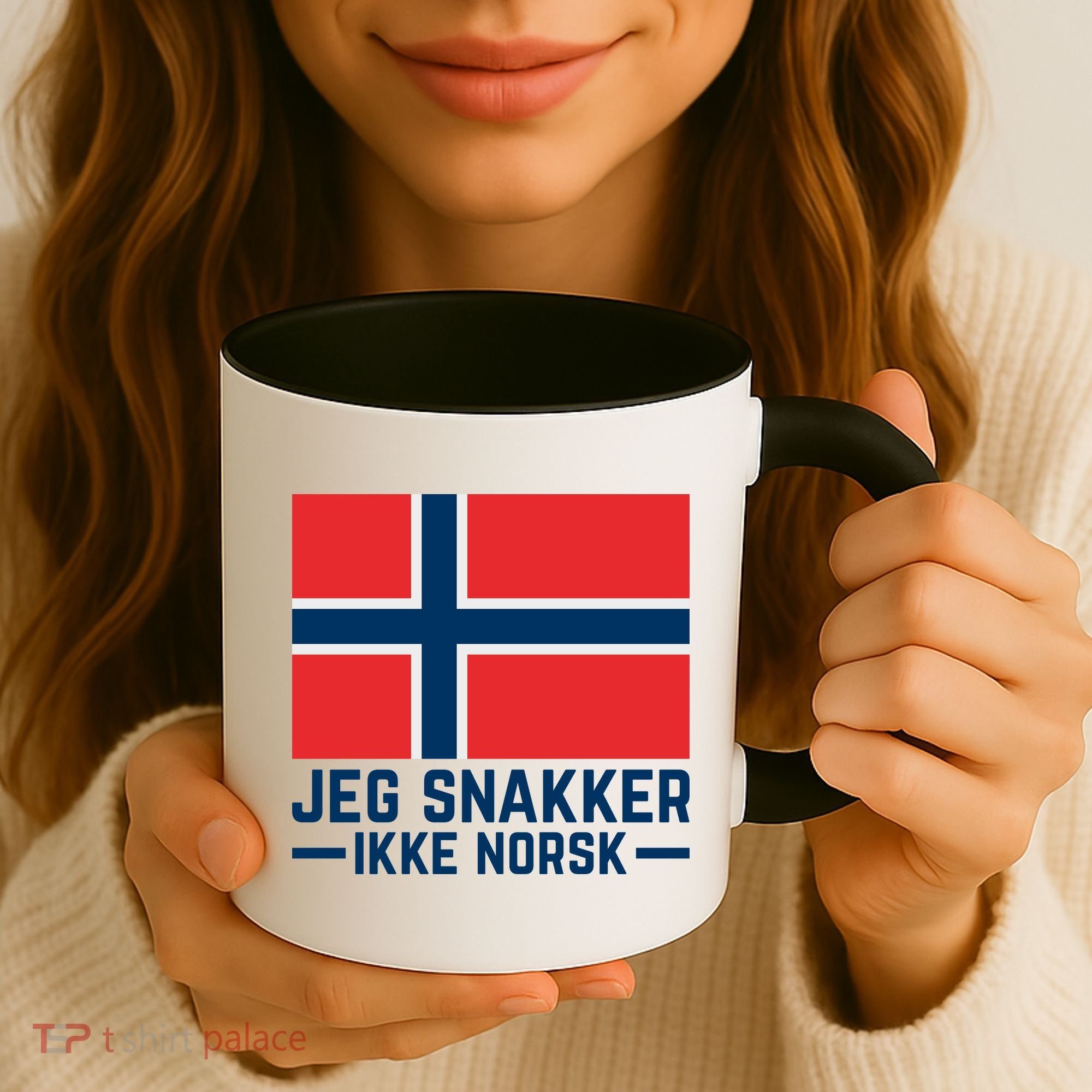 Jeg Snakker Ikke Norsk Norwegian Flag Coffee Mug