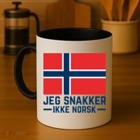 Jeg Snakker Ikke Norsk Norwegian Flag Coffee Mug thumb 4
