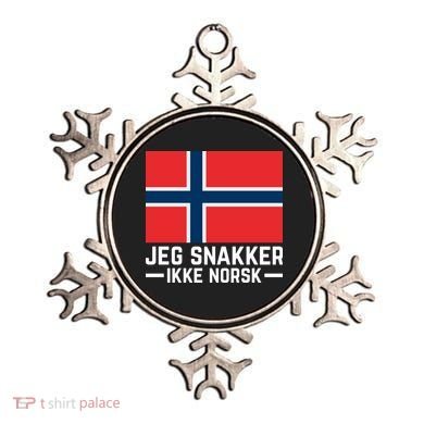 Jeg Snakker Ikke Norsk Norwegian Flag Ornament