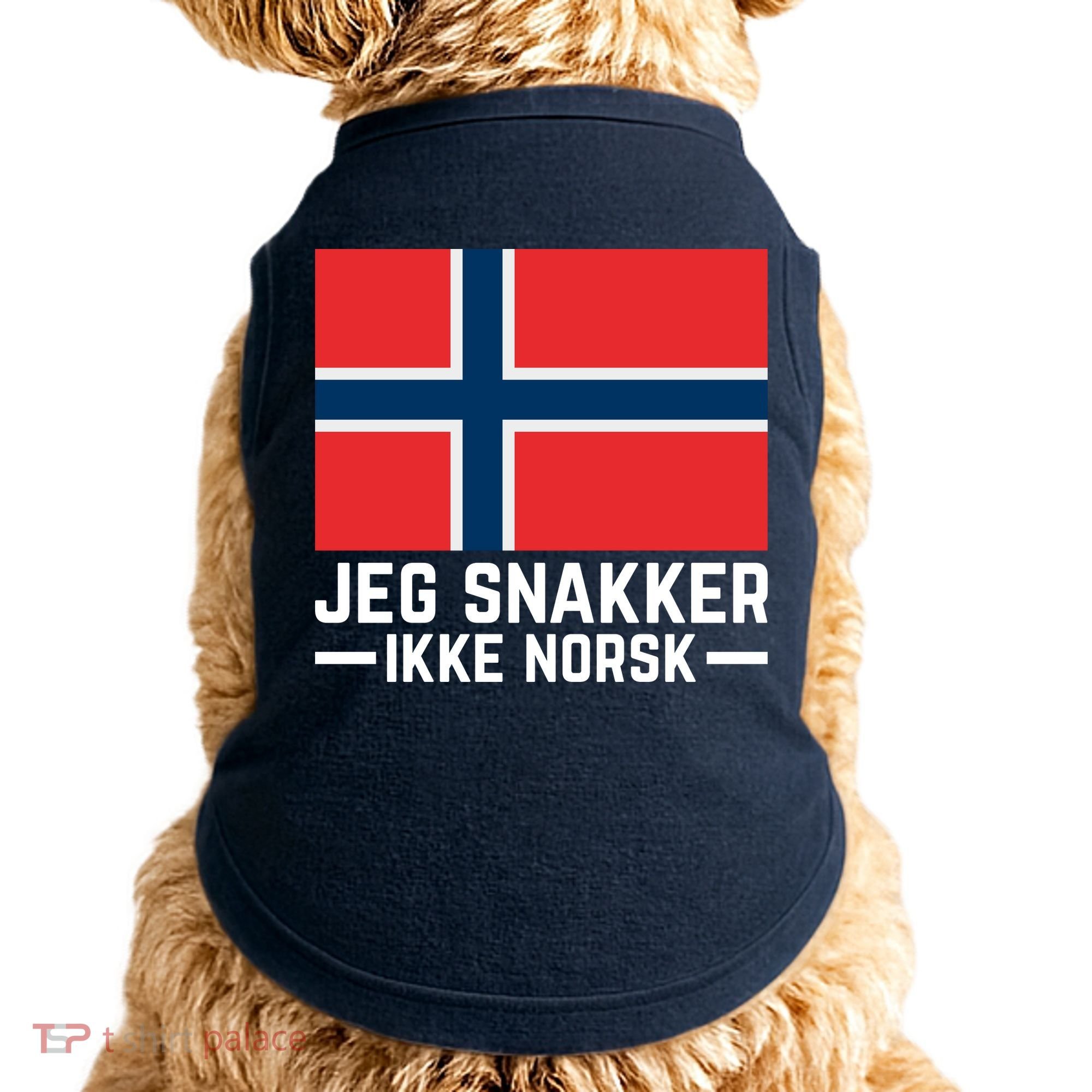 Jeg Snakker Ikke Norsk Norwegian Flag Doggie Tank
