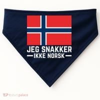 Jeg Snakker Ikke Norsk Norwegian Flag USA-Made Doggie Bandana thumb 0